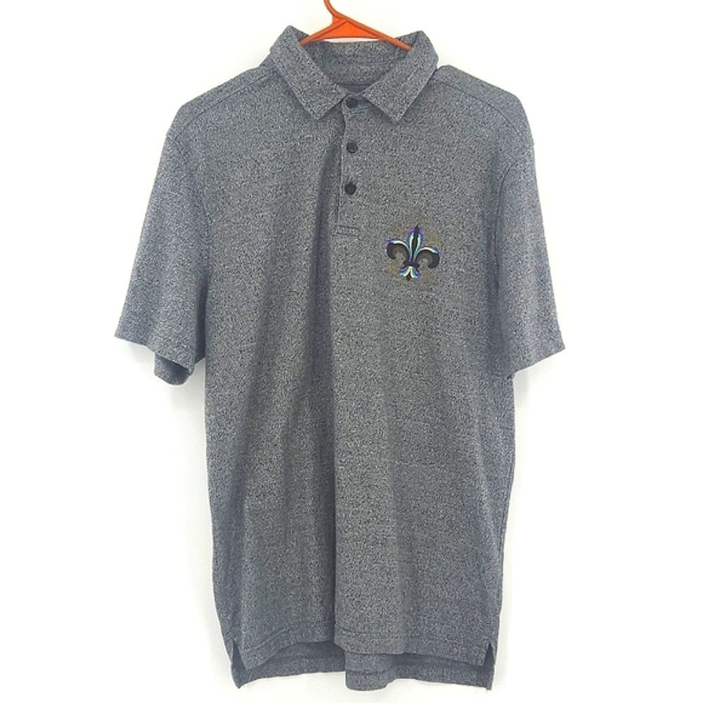 Disney Parks Polo Shirt Mens Medium New Orleans Resort French Quarter Fleur Lis